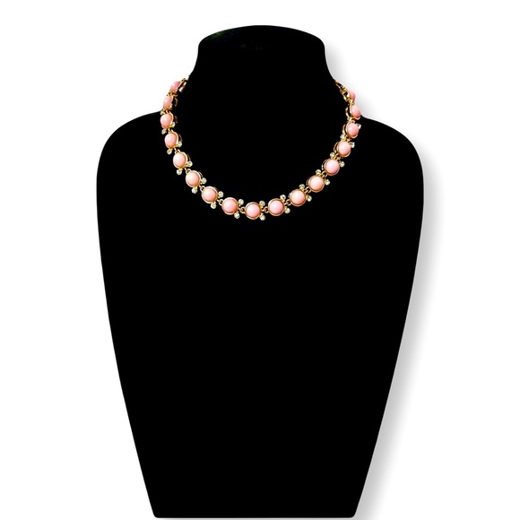 Neiman Marcus Jewelry - NEIMAN MARCUS Classic PRETTY IN PINK Gold Necklace w Crystal Accents | NWT